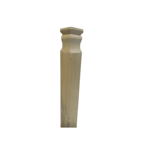 a wooden post with a black background