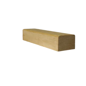 a wooden block on a black background