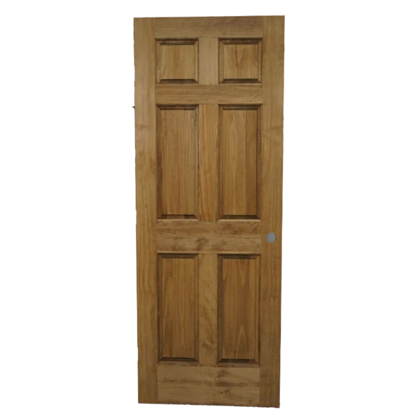 a wooden door with a black background